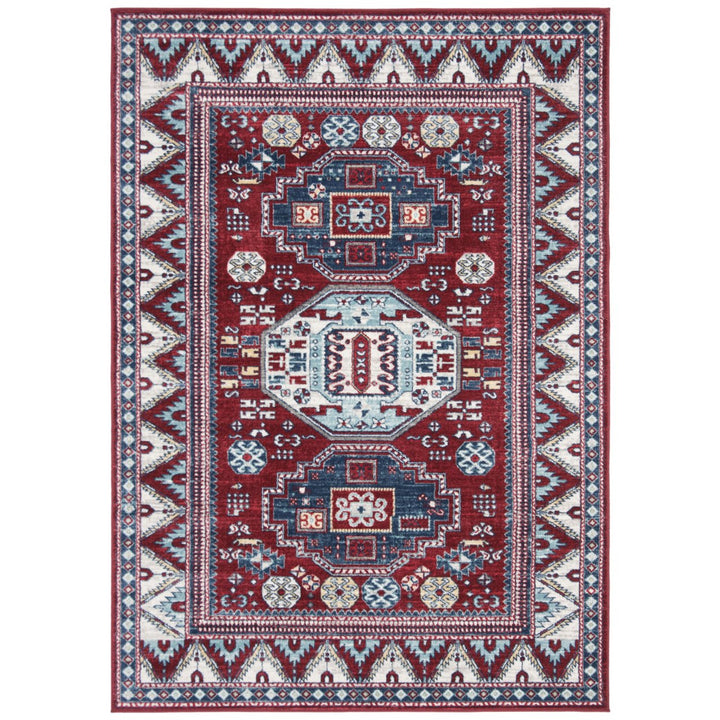 SAFAVIEH Kazak Collection KZK118R Red / Blue Rug Image 9