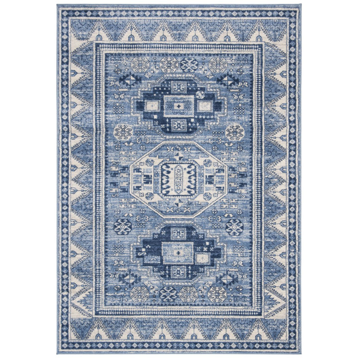 SAFAVIEH Kazak Collection KZK118B Blue / Grey Rug Image 1