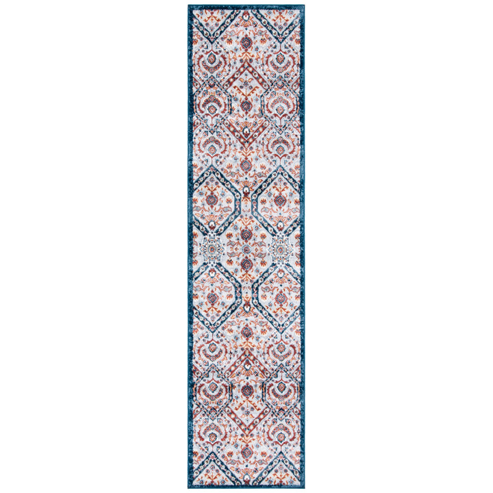 SAFAVIEH Lagoon Collection LGN238U Brown / Navy Rug Image 1