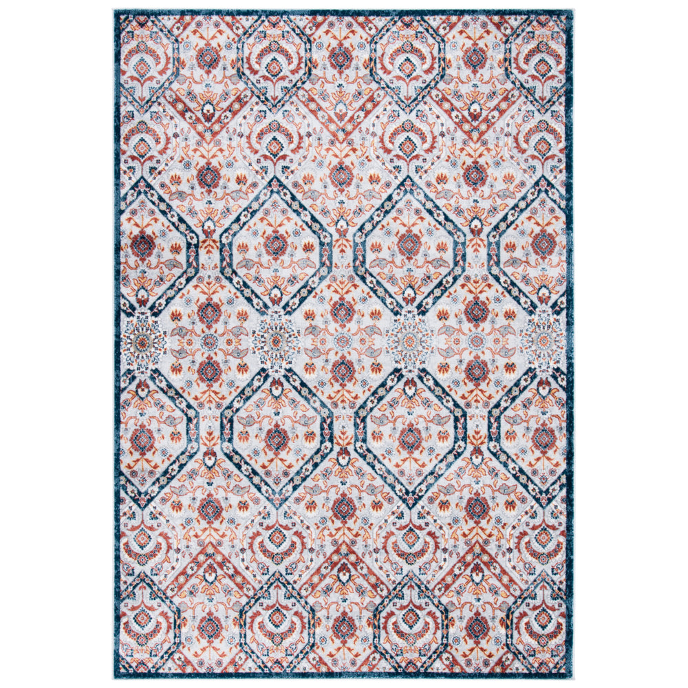 SAFAVIEH Lagoon Collection LGN238U Brown / Navy Rug Image 2