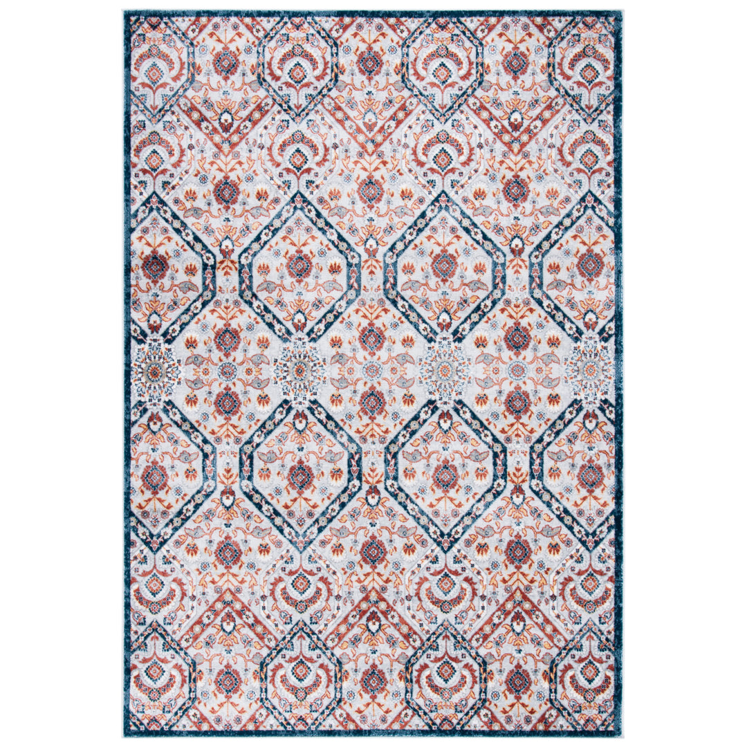 SAFAVIEH Lagoon Collection LGN238U Brown / Navy Rug Image 2