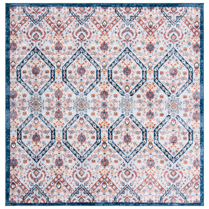 SAFAVIEH Lagoon Collection LGN238U Brown / Navy Rug Image 4