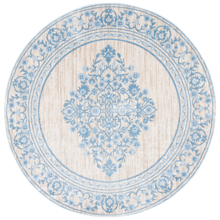 SAFAVIEH Lagoon Collection LGN503A Beige / Blue Rug Image 1