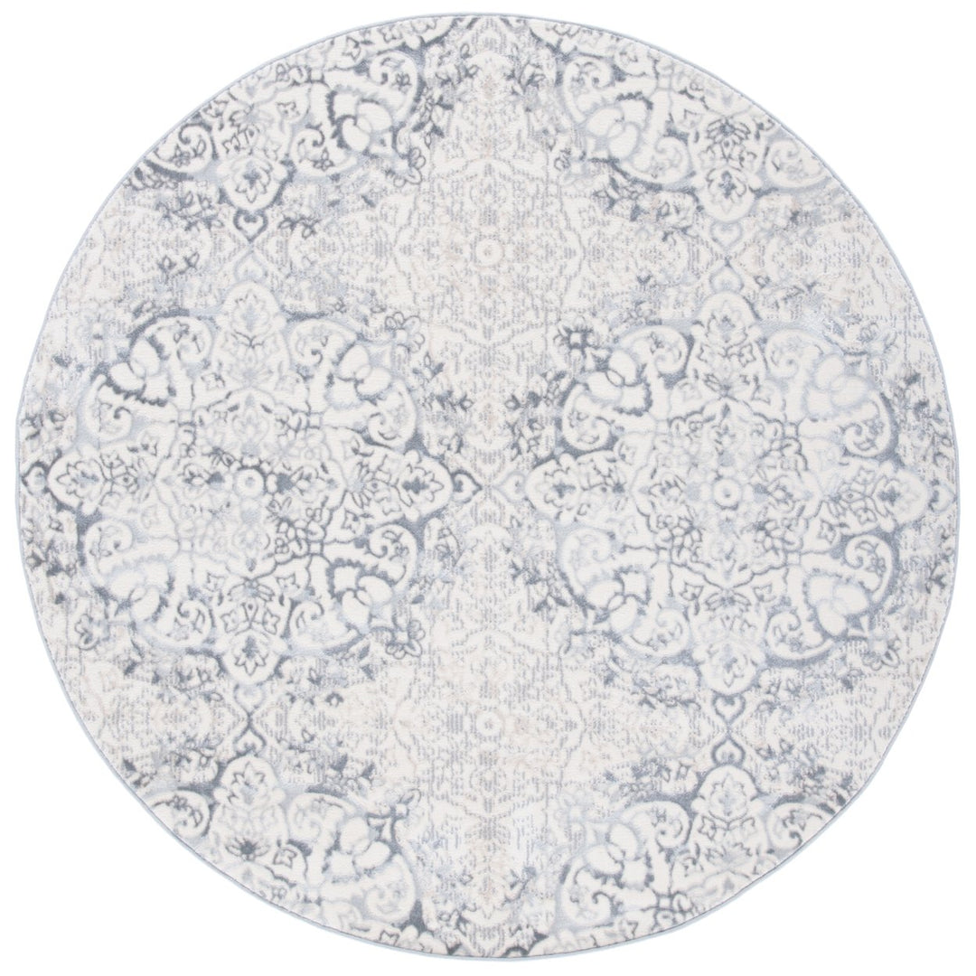 SAFAVIEH Lagoon Collection LGN507A Ivory / Grey Rug Image 3