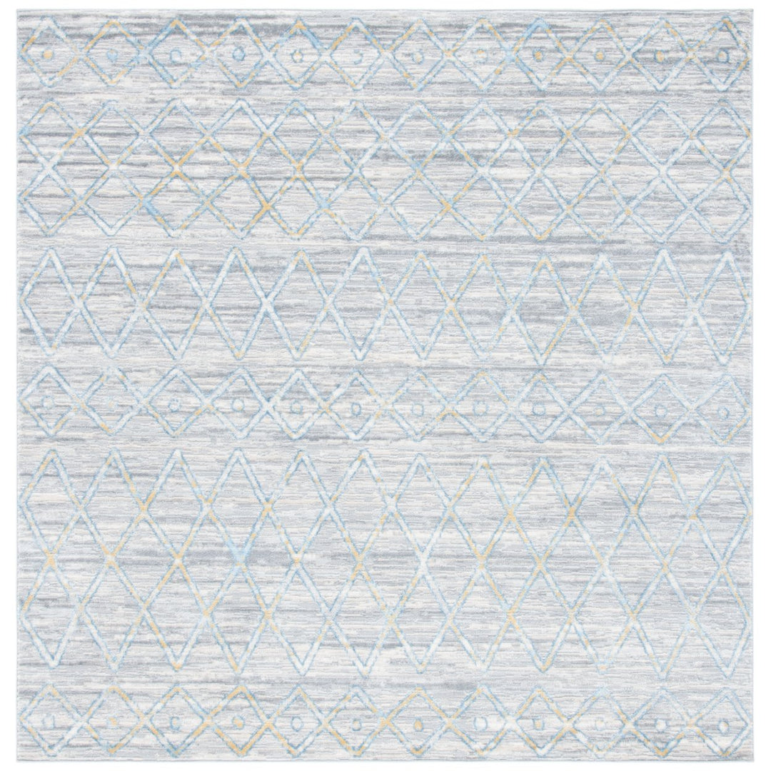 SAFAVIEH Lagoon Collection LGN517F Grey / Blue Rug Image 4