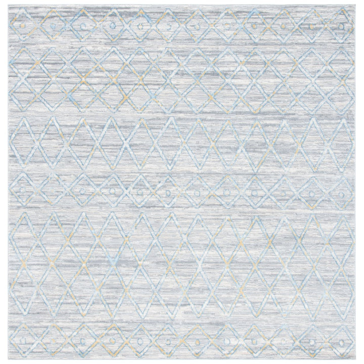 SAFAVIEH Lagoon Collection LGN517F Grey / Blue Rug Image 4