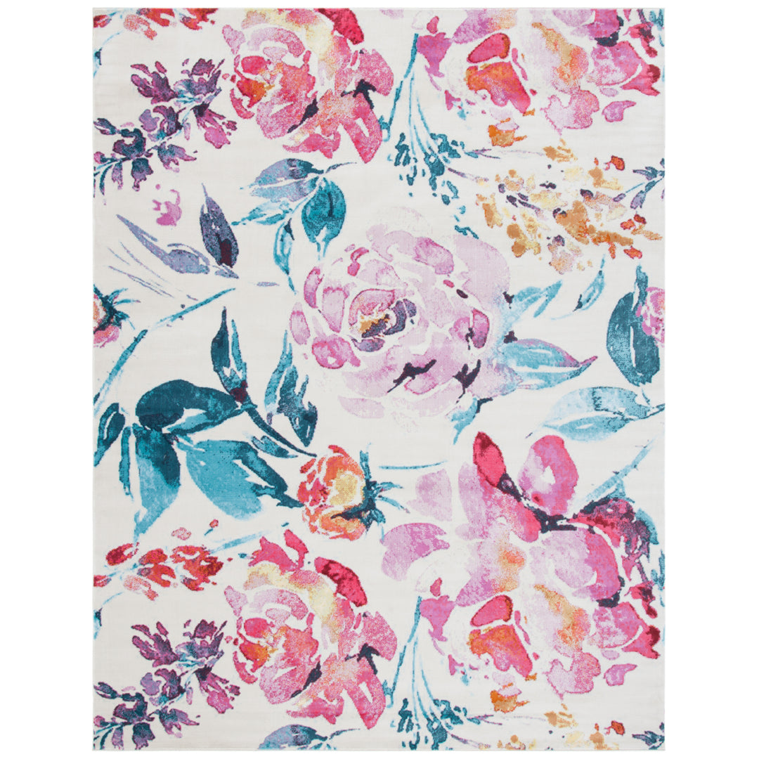 SAFAVIEH Lillian Collection LLN376A Ivory / Rose Rug Image 4