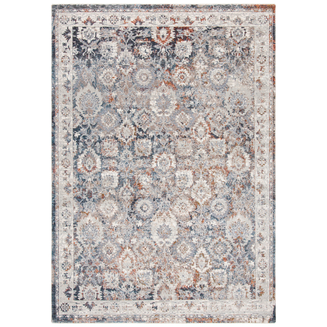 SAFAVIEH Limitee Collection LIM757H Charcoal / Beige Rug Image 1