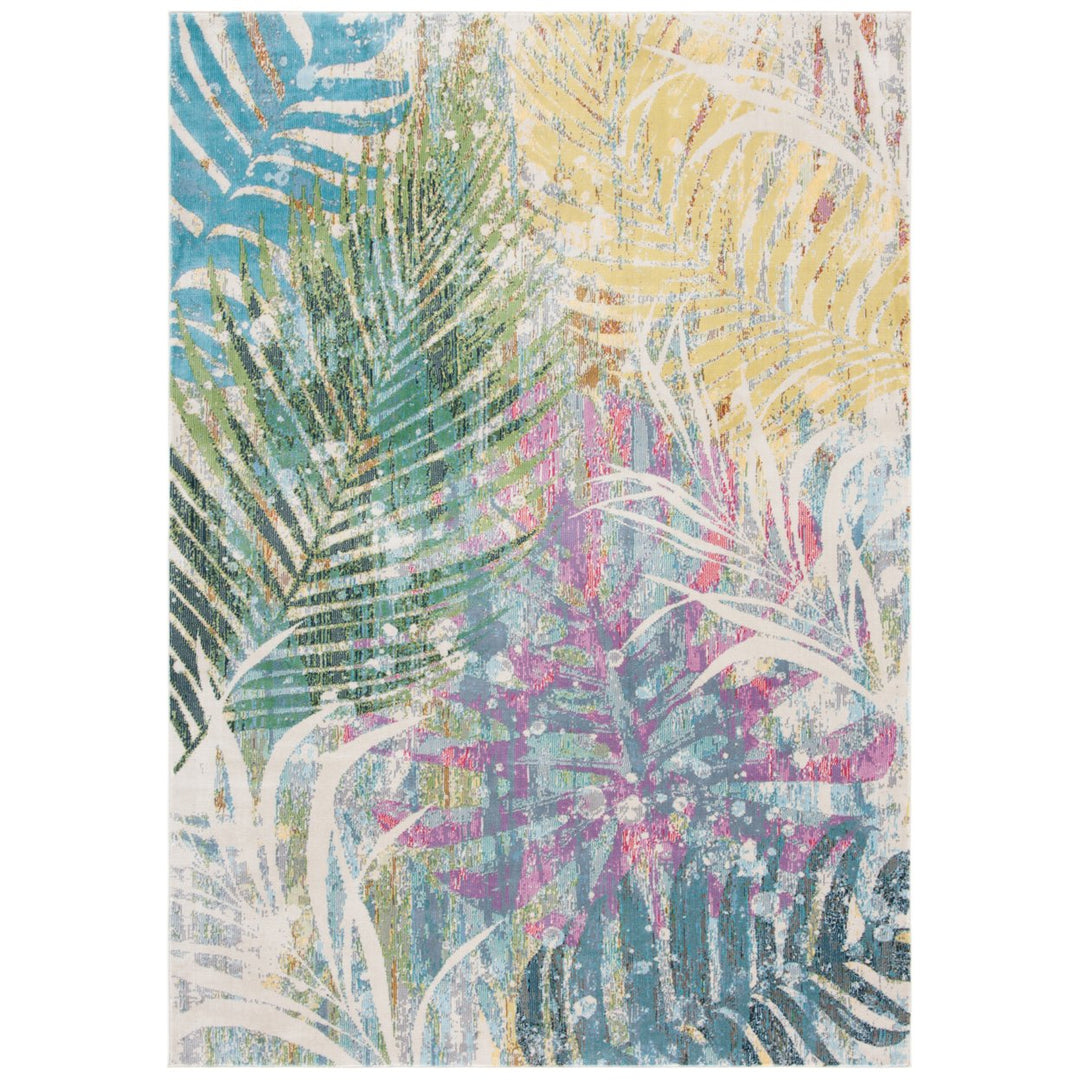 SAFAVIEH Lillian Collection LLN307Y Green / Blue Rug Image 1