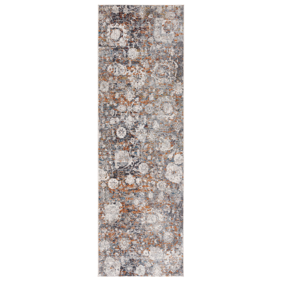 SAFAVIEH Limitee Collection LIM798H Charcoal / Beige Rug Image 2