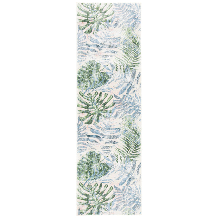 SAFAVIEH Lillian Collection LLN382Y Green / Blue Rug Image 1