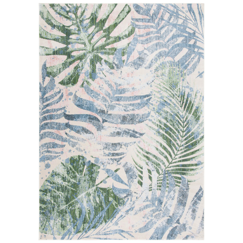 SAFAVIEH Lillian Collection LLN382Y Green / Blue Rug Image 2