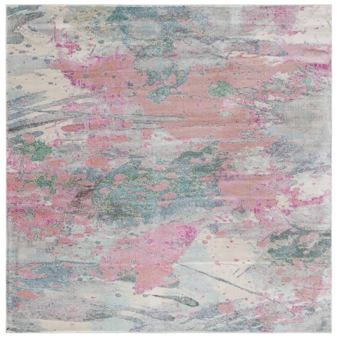 SAFAVIEH Lillian Collection LLN381A Ivory / Pink Rug Image 1