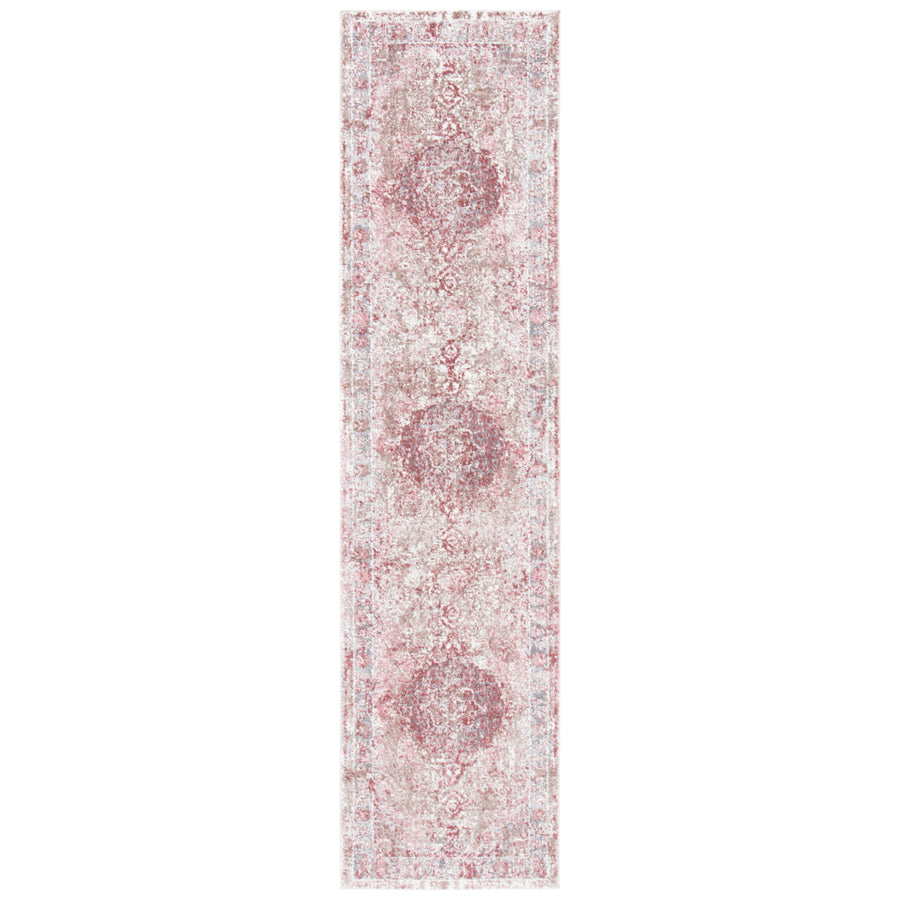 SAFAVIEH Lilypond Collection LLP843A Ivory / Rose Rug Image 1