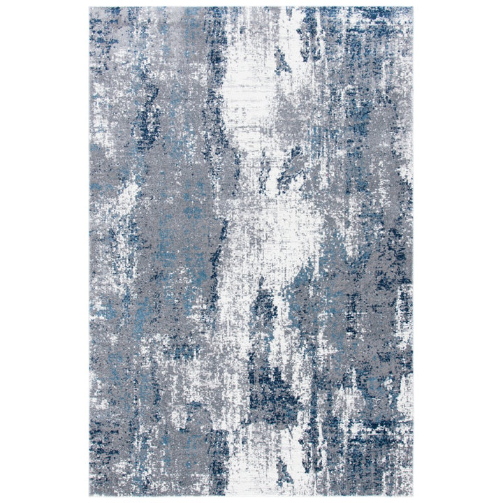 SAFAVIEH Lilypond Collection LLP818F Grey / Blue Rug Image 1