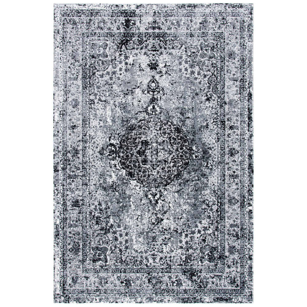 SAFAVIEH Lilypond Collection LLP843F Grey / Dark Grey Rug Image 2