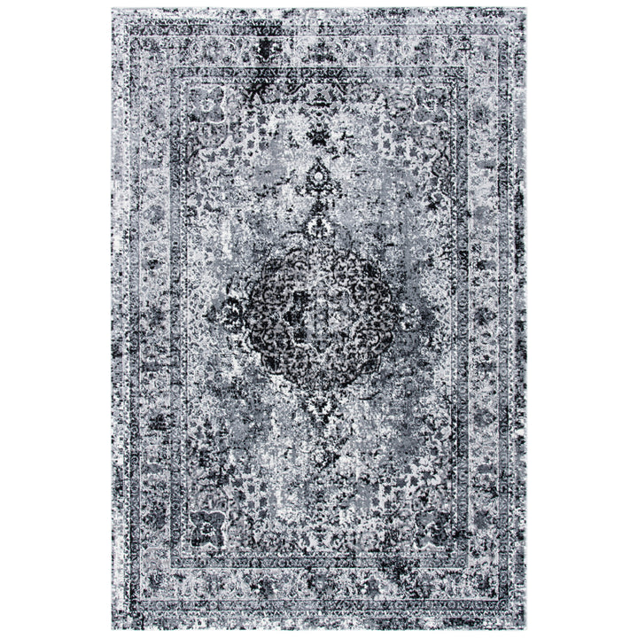 SAFAVIEH Lilypond Collection LLP843F Grey / Dark Grey Rug Image 2