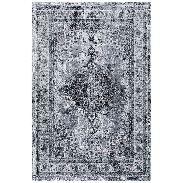 SAFAVIEH Lilypond Collection LLP843F Grey / Dark Grey Rug Image 1