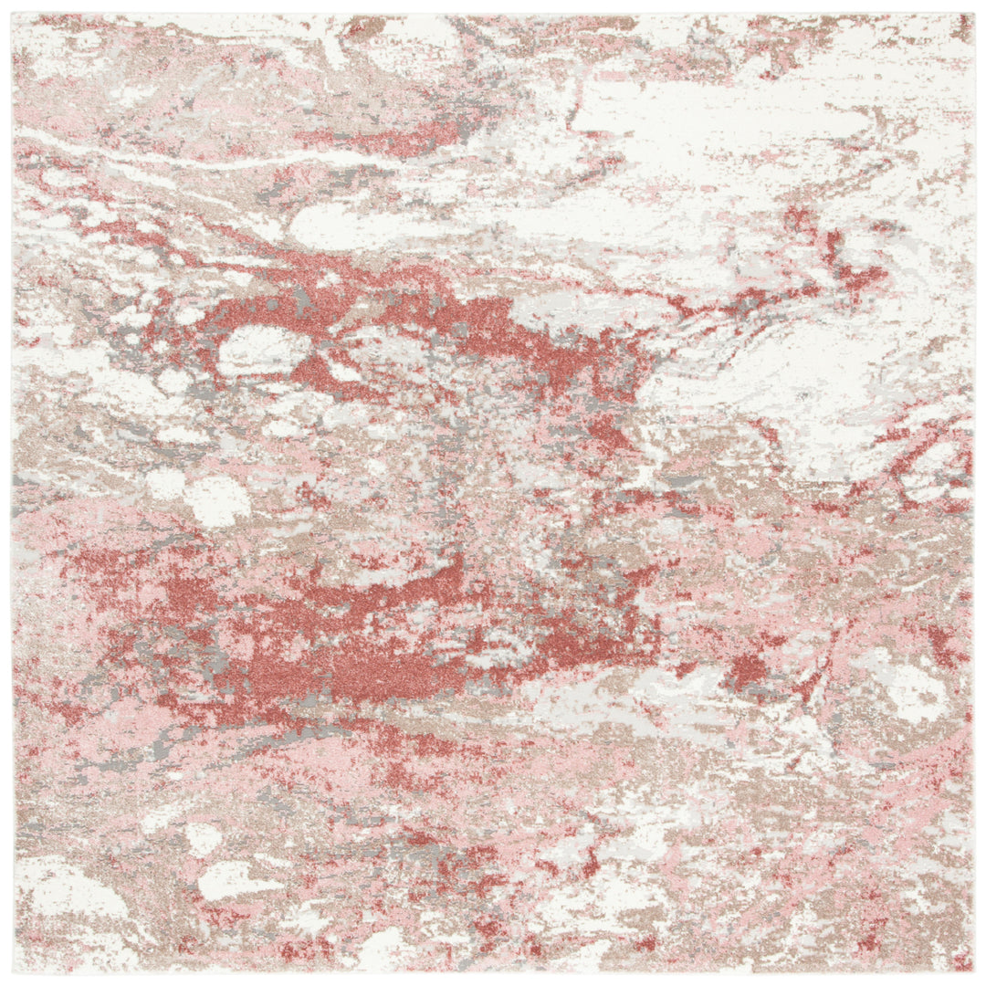 SAFAVIEH Lilypond Collection LLP883A Ivory / Rose Rug Image 3