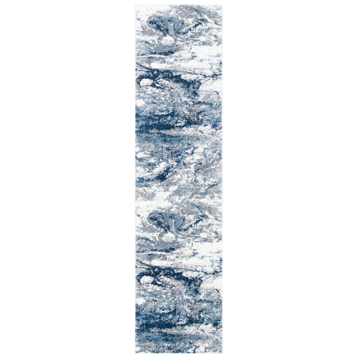 SAFAVIEH Lilypond Collection LLP883F Grey / Blue Rug Image 1