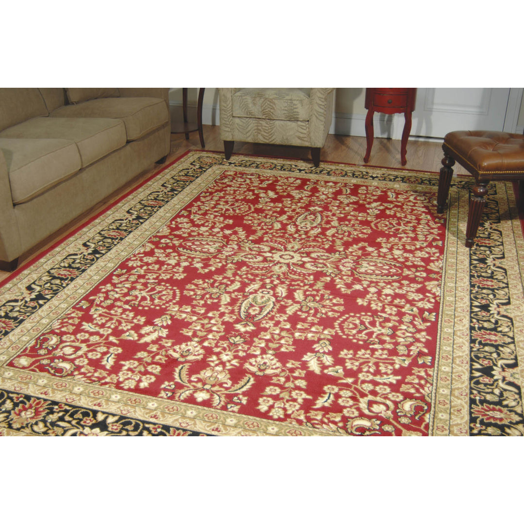 SAFAVIEH Lyndhurst LNH214A Red / Black Rug Image 1