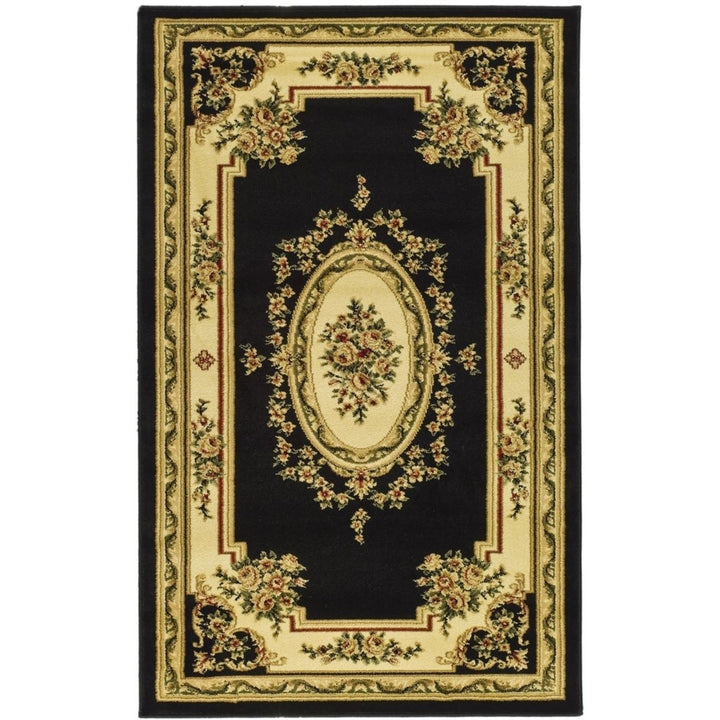 SAFAVIEH Lyndhurst LNH218A Black / Ivory Rug Image 1