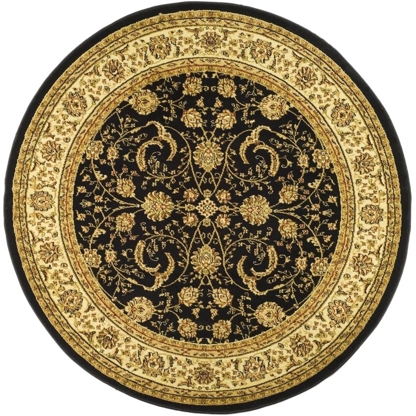 SAFAVIEH Lyndhurst LNH219A Black / Ivory Rug Image 1