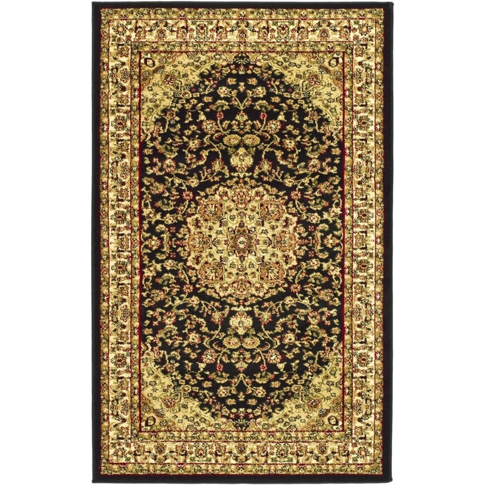 SAFAVIEH Lyndhurst LNH222A Black / Ivory Rug Image 2