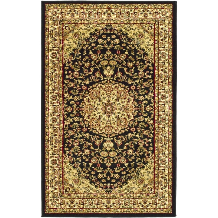 SAFAVIEH Lyndhurst LNH222A Black / Ivory Rug Image 2