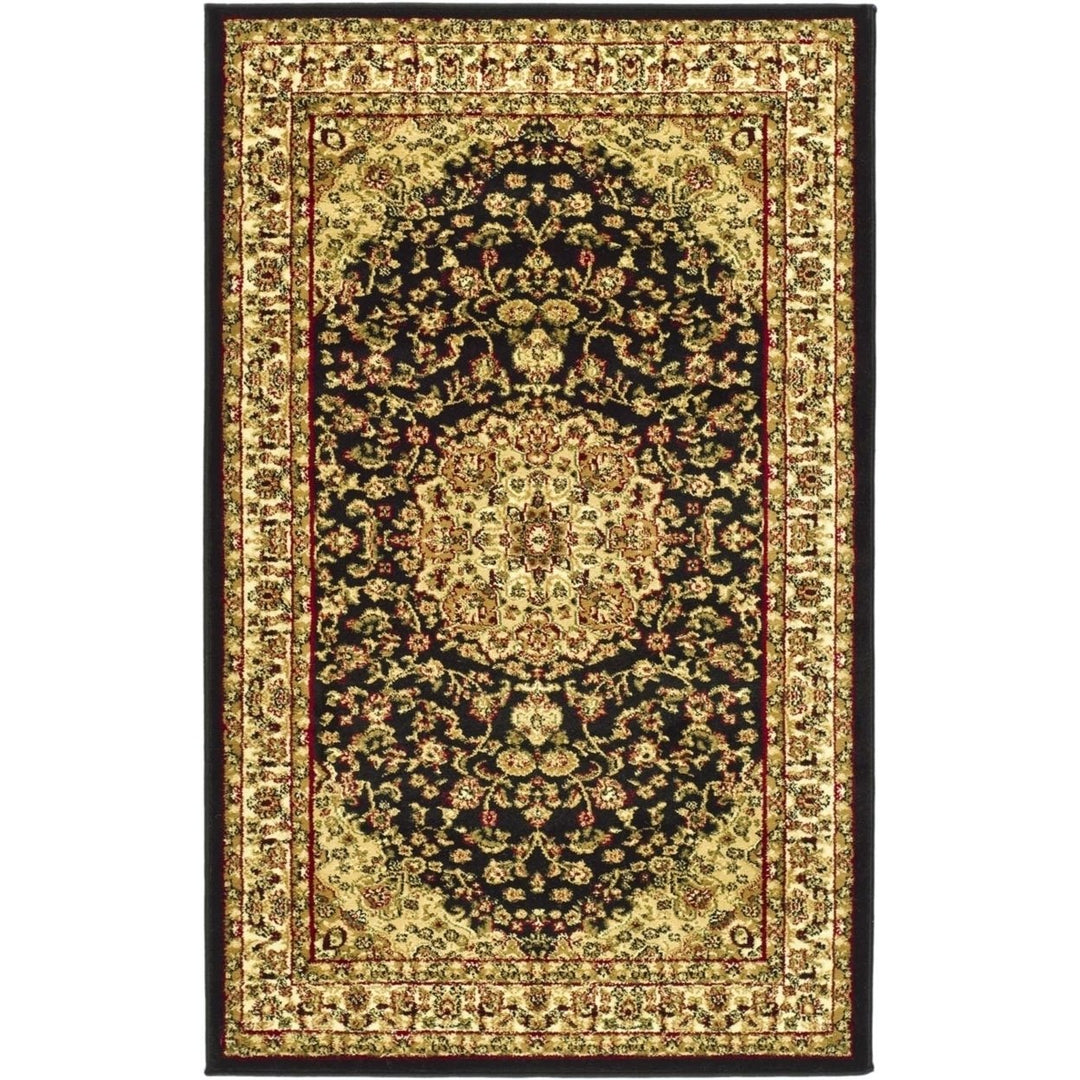 SAFAVIEH Lyndhurst LNH222A Black / Ivory Rug Image 1