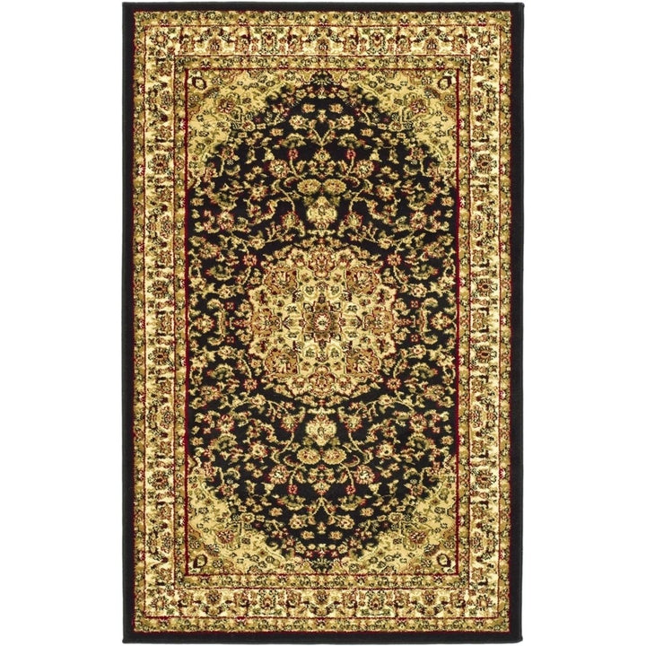 SAFAVIEH Lyndhurst LNH222A Black / Ivory Rug Image 1