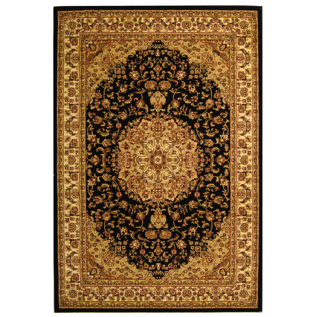 SAFAVIEH Lyndhurst LNH222A Black / Ivory Rug Image 1