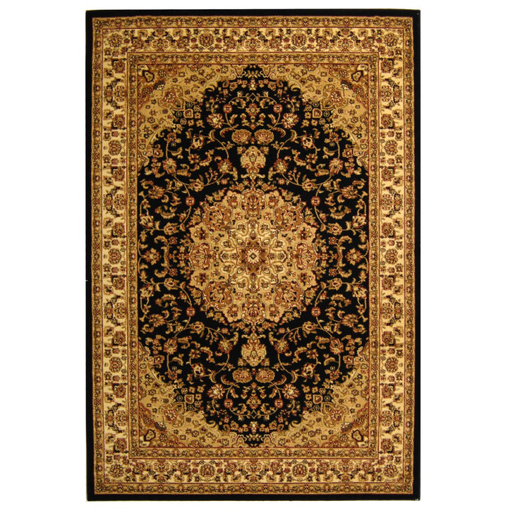 SAFAVIEH Lyndhurst LNH222A Black / Ivory Rug Image 1