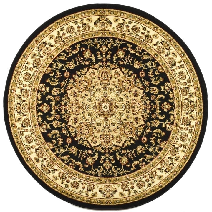 SAFAVIEH Lyndhurst LNH222A Black / Ivory Rug Image 4