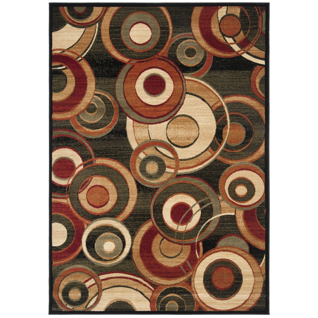 SAFAVIEH Lyndhurst LNH225B Black / Multi Rug Image 3