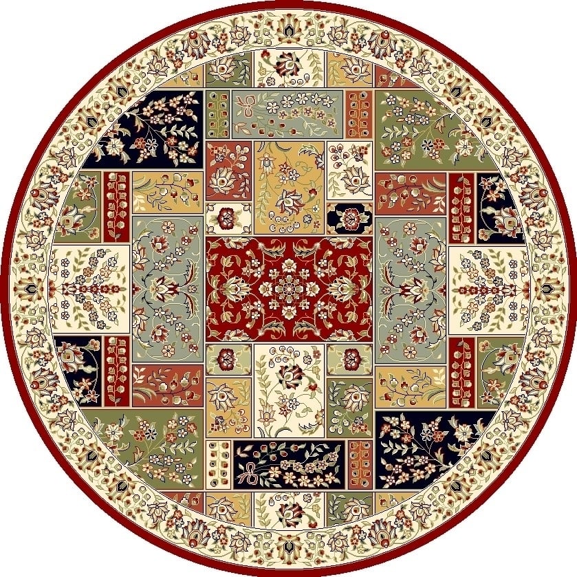 SAFAVIEH Lyndhurst LNH318A Multi / Ivory Rug Image 8