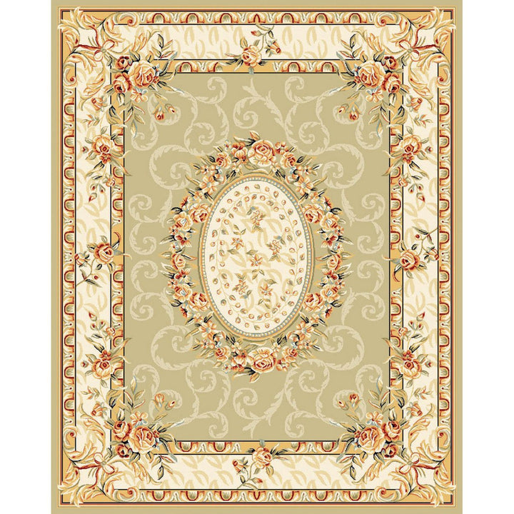 SAFAVIEH Lyndhurst LNH328B Sage / Ivory Rug Image 1