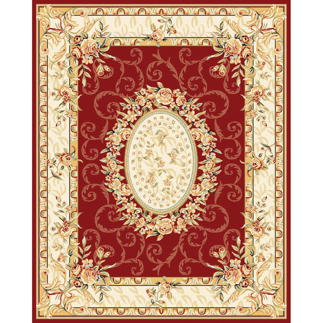 SAFAVIEH Lyndhurst LNH328C Red / Ivory Rug Image 6