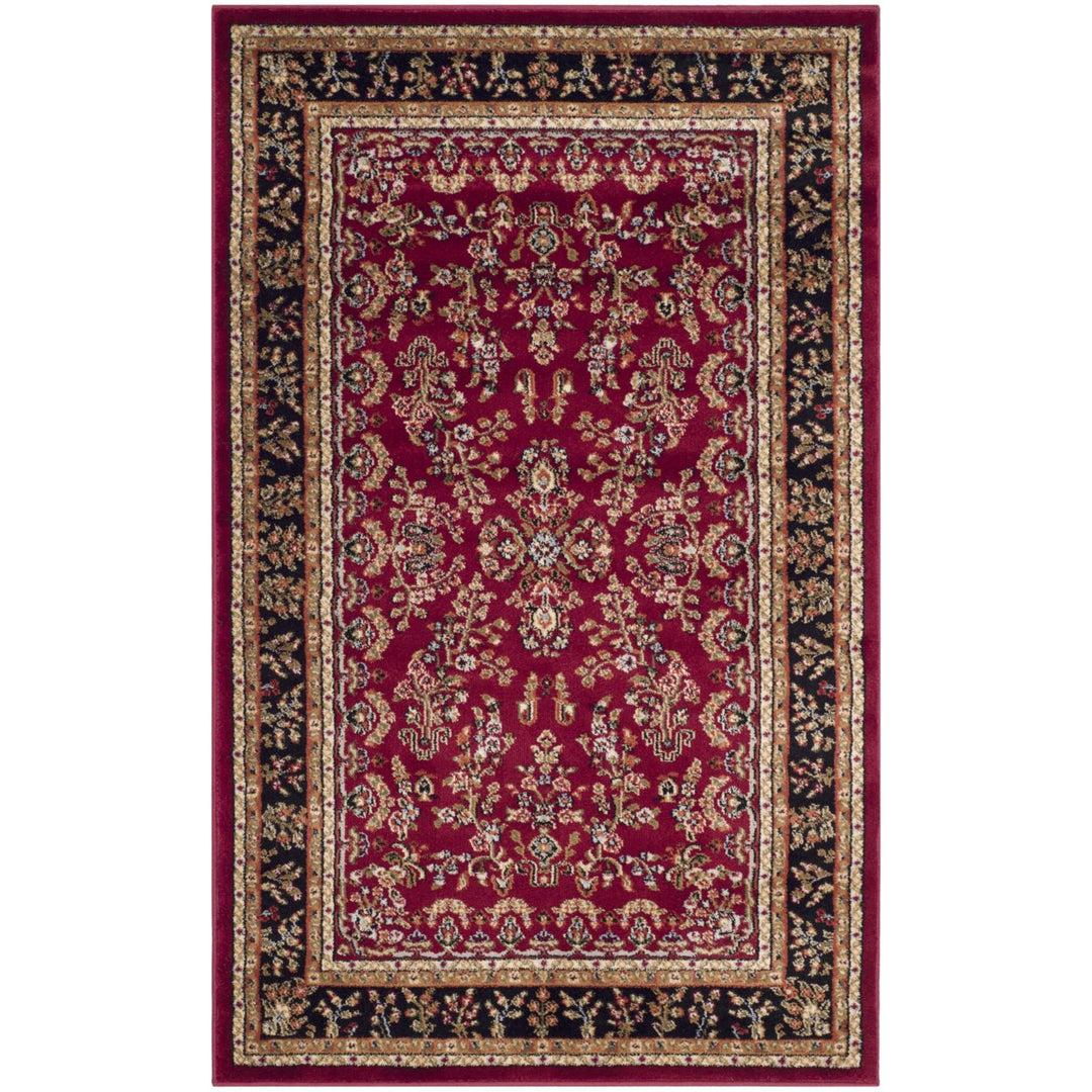 SAFAVIEH Lyndhurst LNH331B Red / Black Rug Image 3