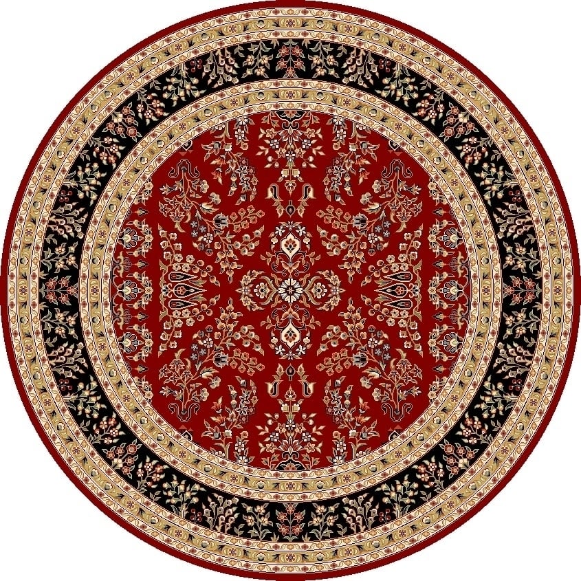 SAFAVIEH Lyndhurst LNH331B Red / Black Rug Image 8