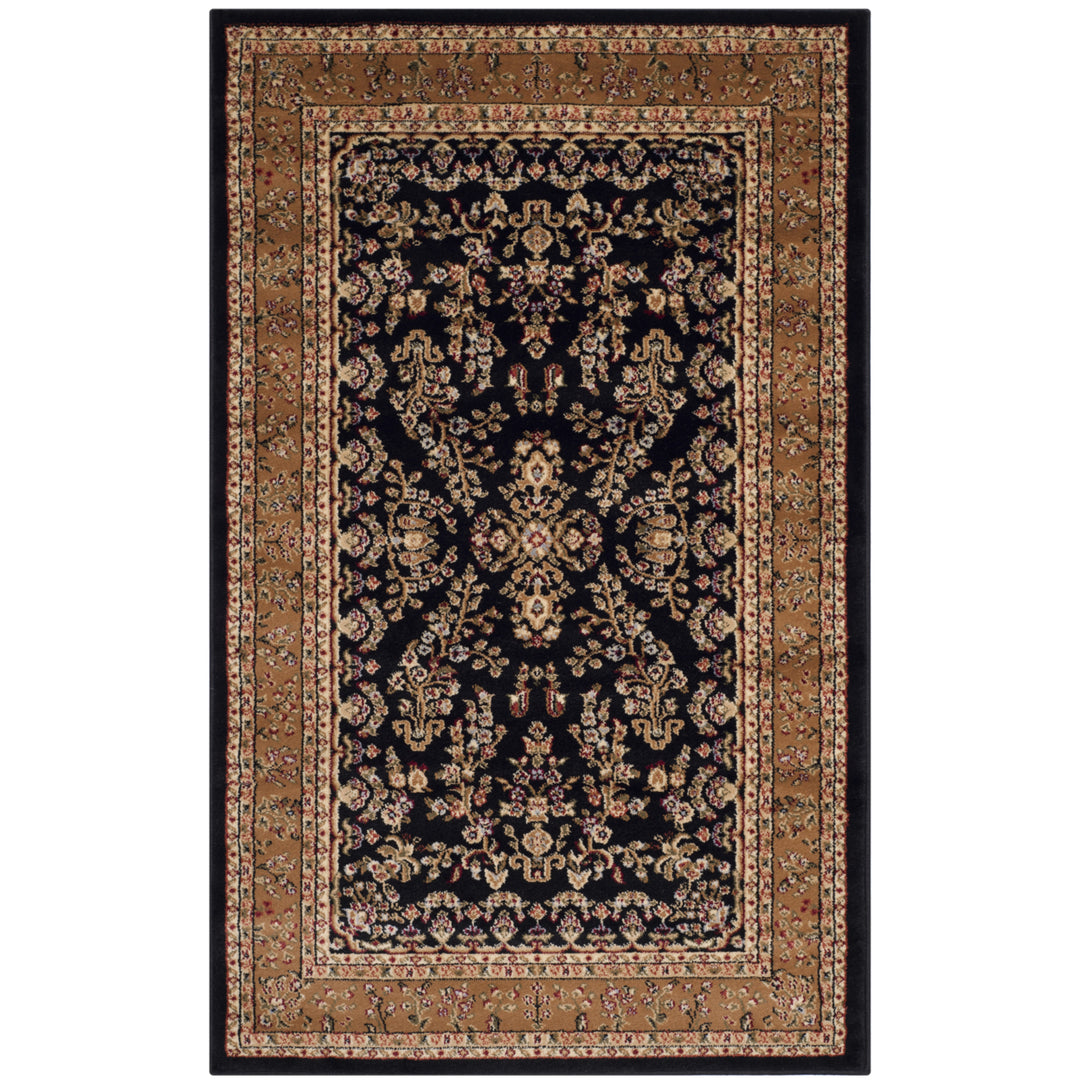 SAFAVIEH Lyndhurst LNH331D Black / Tan Rug Image 4