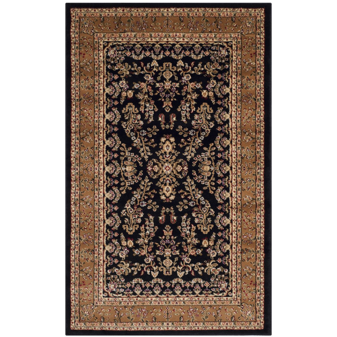 SAFAVIEH Lyndhurst LNH331D Black / Tan Rug Image 1