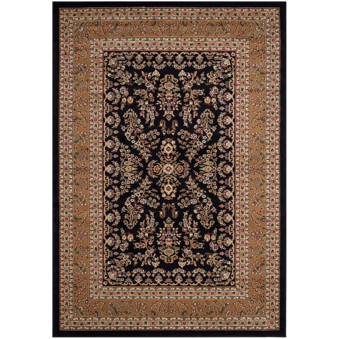 SAFAVIEH Lyndhurst LNH331D Black / Tan Rug Image 1