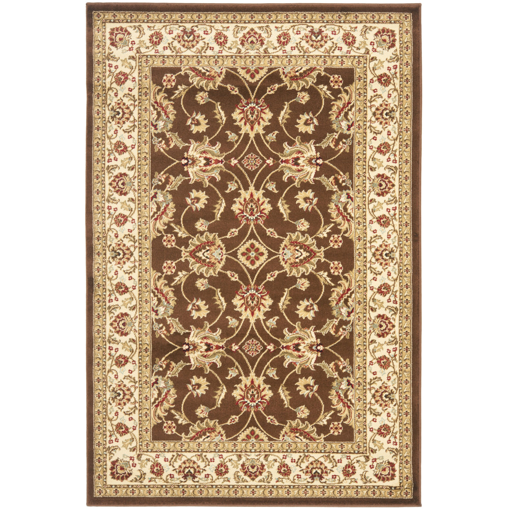 SAFAVIEH Lyndhurst LNH553-2512 Brown / Ivory Rug Image 2