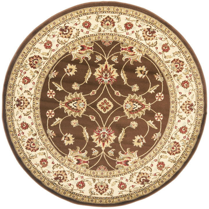 SAFAVIEH Lyndhurst LNH553-2512 Brown / Ivory Rug Image 4