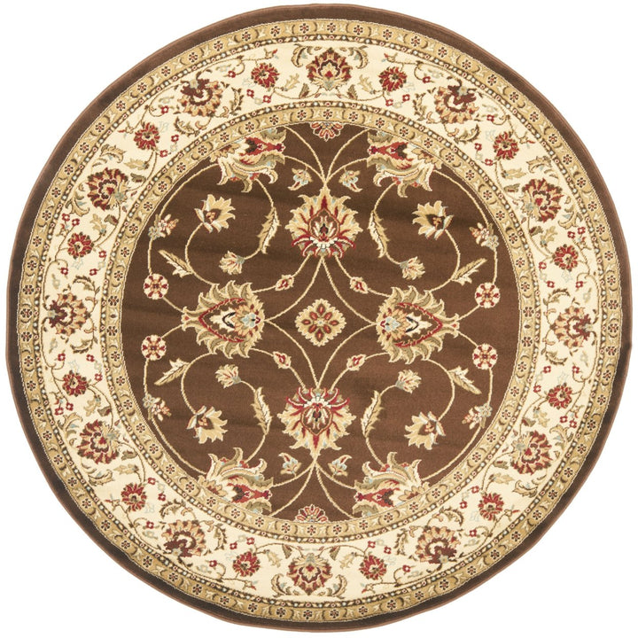 SAFAVIEH Lyndhurst LNH553-2512 Brown / Ivory Rug Image 1