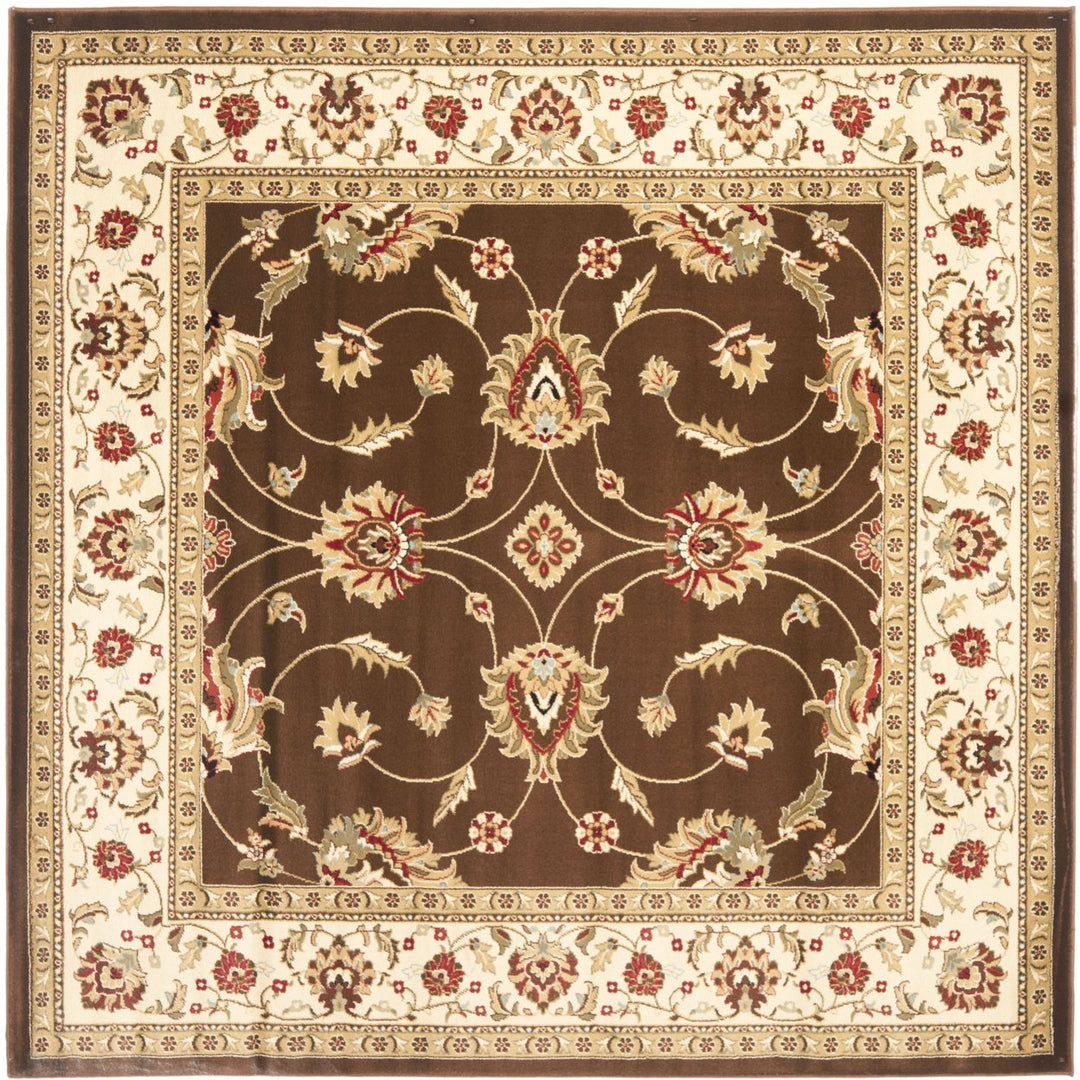 SAFAVIEH Lyndhurst LNH553-2512 Brown / Ivory Rug Image 1