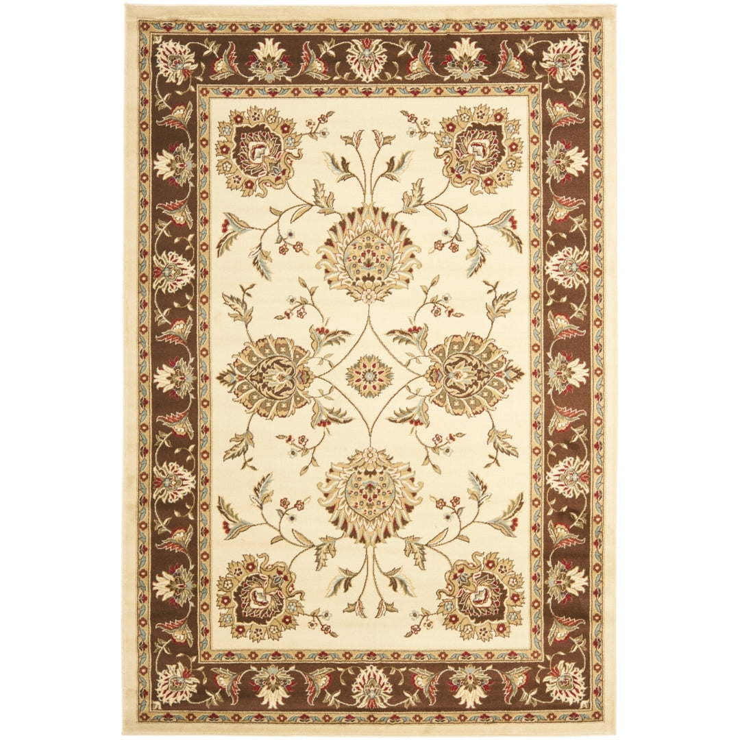 SAFAVIEH Lyndhurst LNH555-1225 Ivory / Brown Rug Image 3