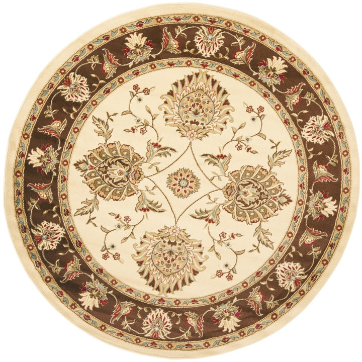 SAFAVIEH Lyndhurst LNH555-1225 Ivory / Brown Rug Image 4