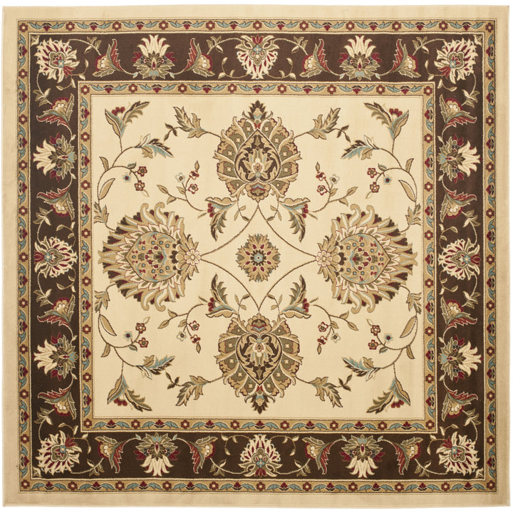 SAFAVIEH Lyndhurst LNH555-1225 Ivory / Brown Rug Image 6